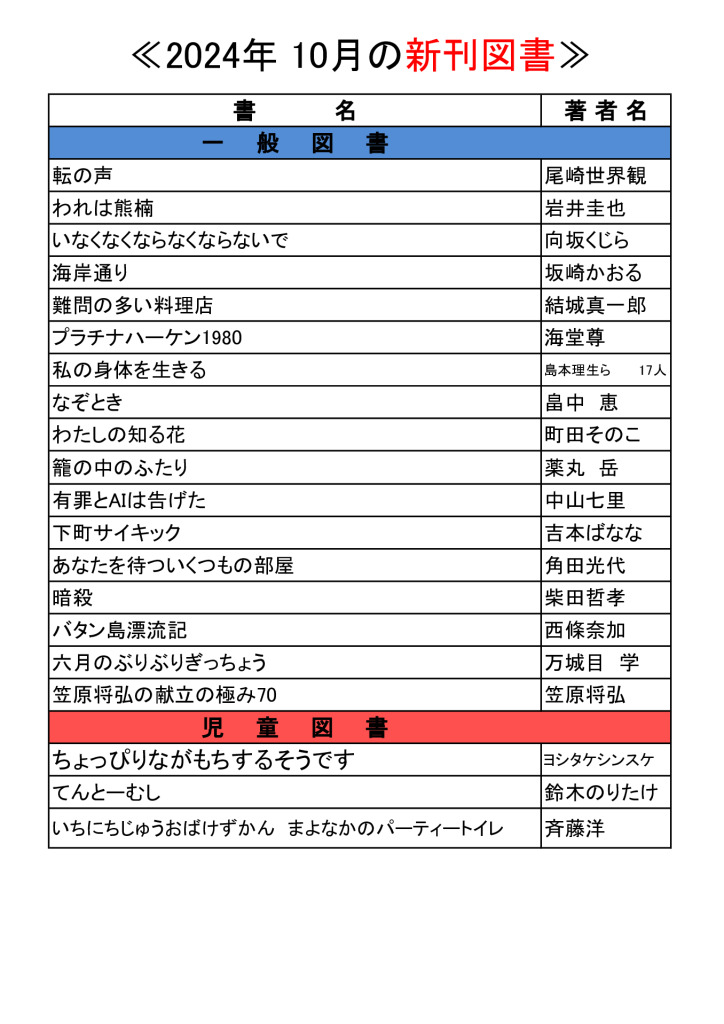 HP2024 .10月紹介のサムネイル